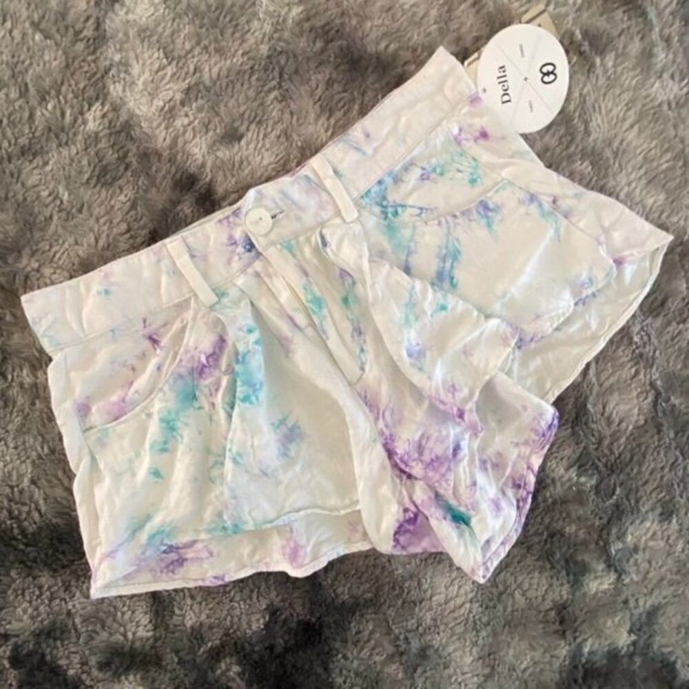 Della x Urban Outfitters Tie Dye Flutter Shorts